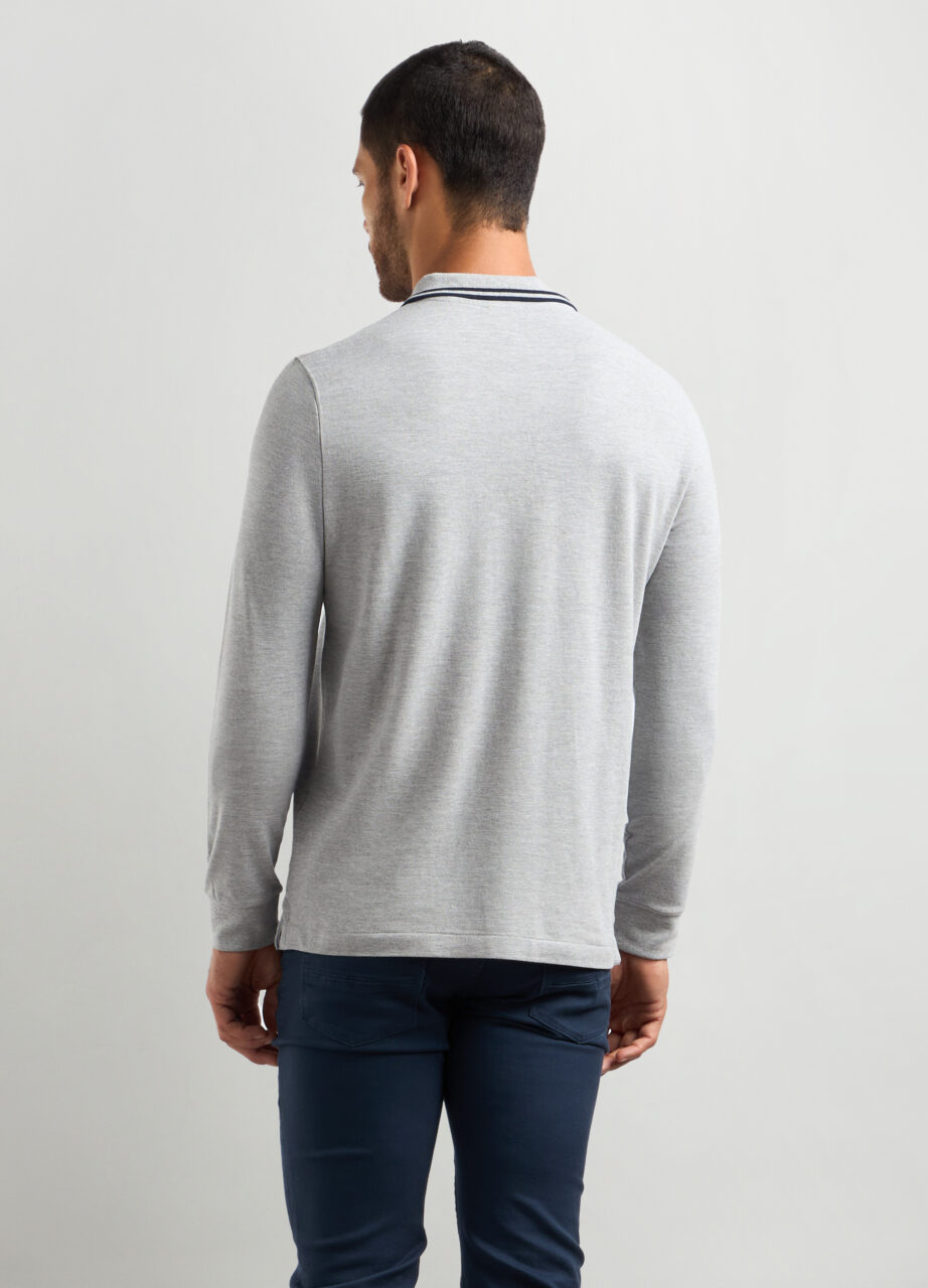 Alternative view of Muška polo majica s dugim rukavima od pamuka Piquet