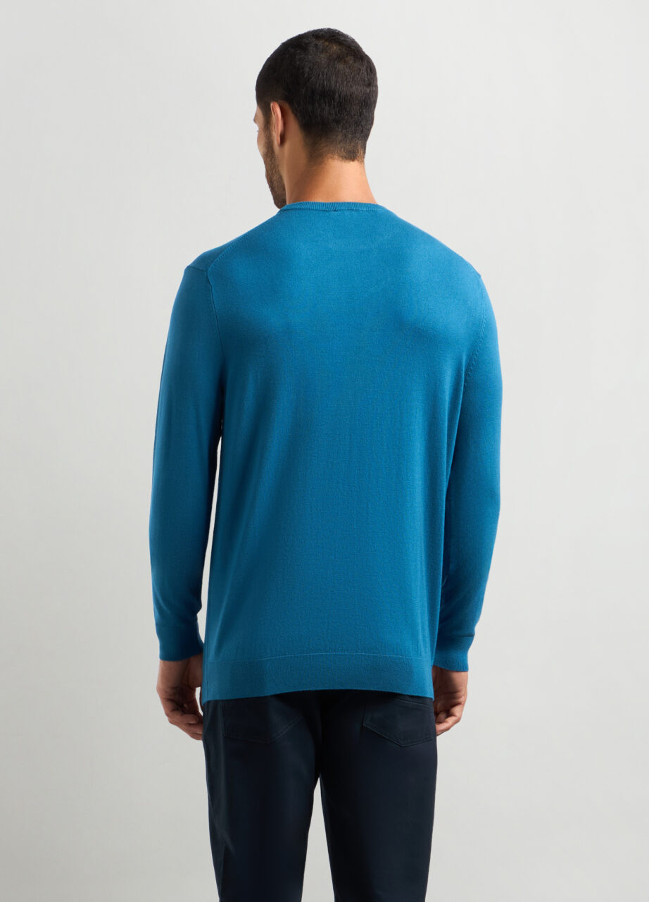 Alternative view of Džemper s okruglim izrezom od mješavine viskoze za muškarce