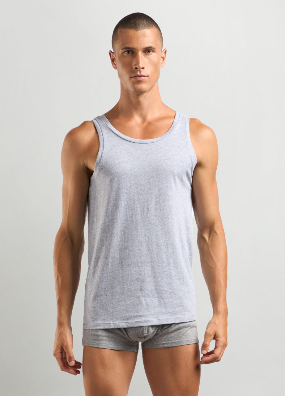 Muška majica bez rukava od čistog pamučnog jerseya