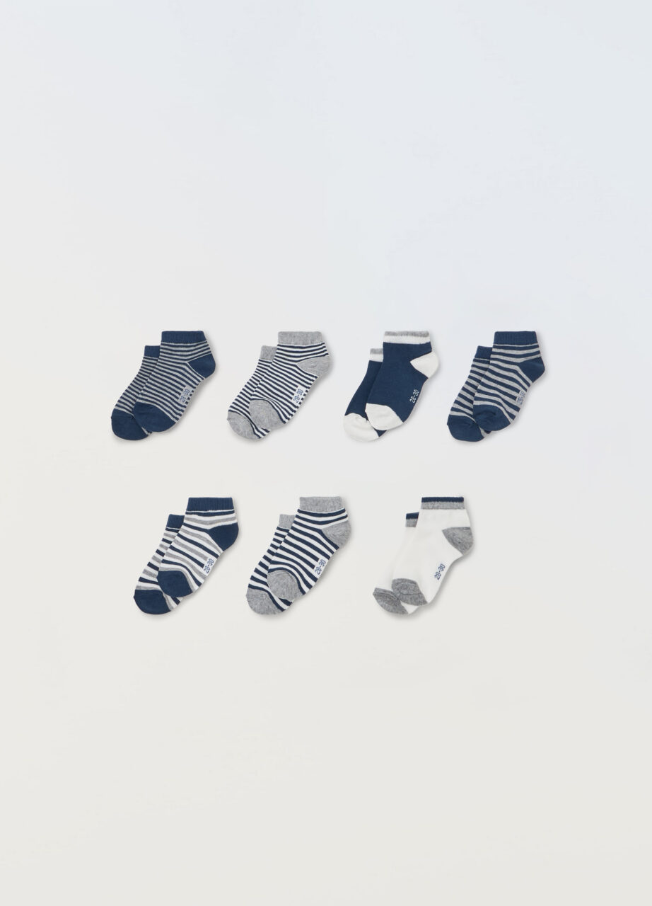 Pakovanje od 7 kratkih čarapa od rastezljivog pamuka za djecu
