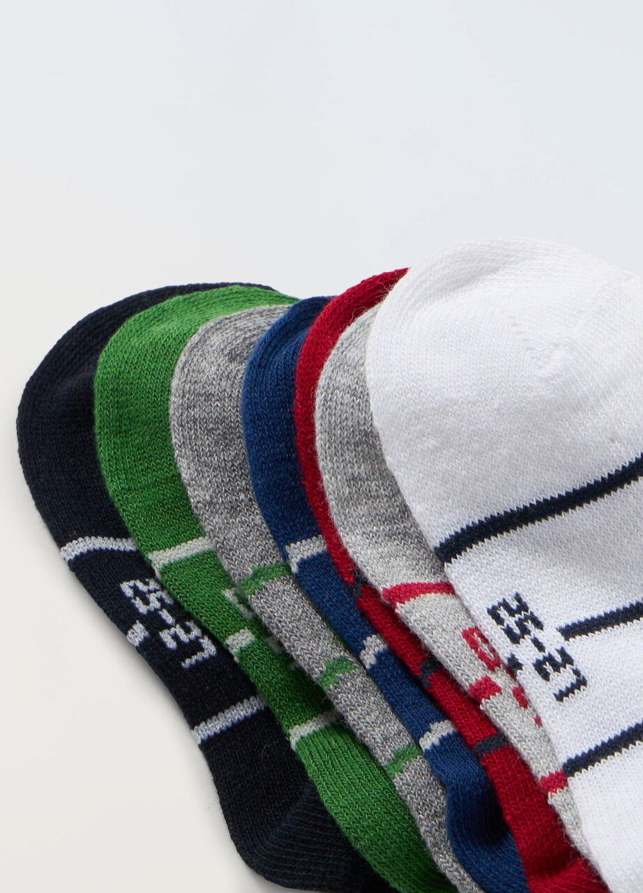 Alternative view of Pakovanje od 7 kratkih čarapa od rastezljivog pamuka za djecu