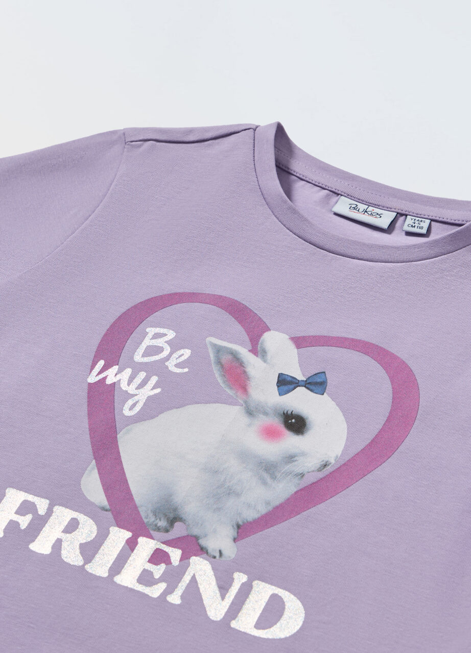 Alternative view of Majica od rastezljivog pamuka za djevojčice