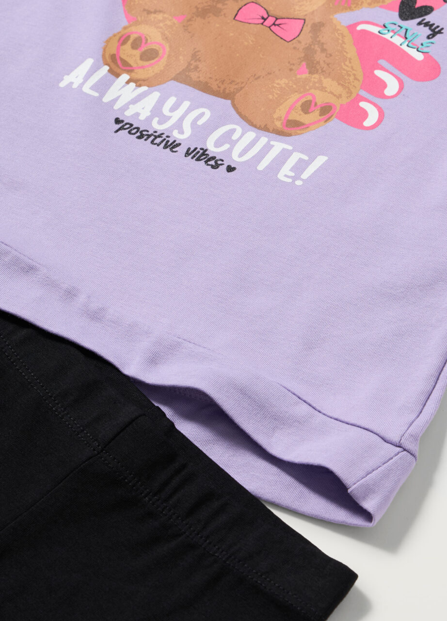 Alternative view of Komplet od rastezljivog pamuka za djevojčice