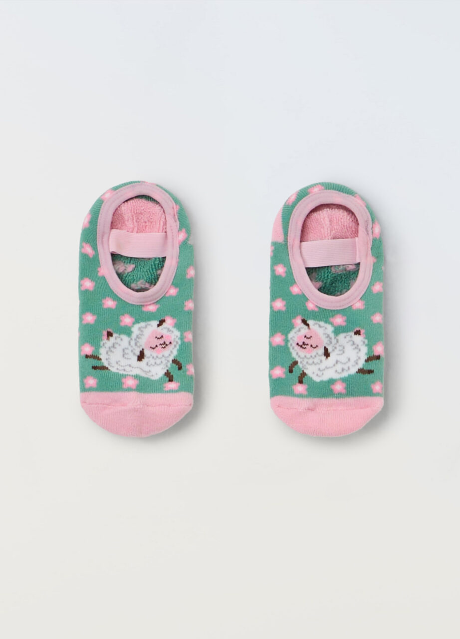 Čarape protiv klizanja s elastikom za djevojčice