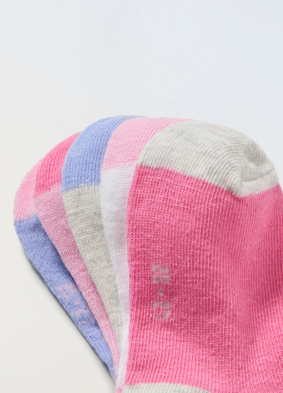 Alternative view of Paket od 5 kratkih čarapa od rastezljivog pamuka za djevojčice