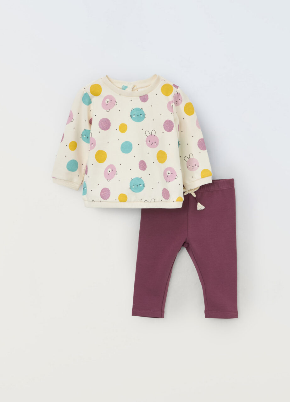 Trenerka od čistog pamuka za novorođenče