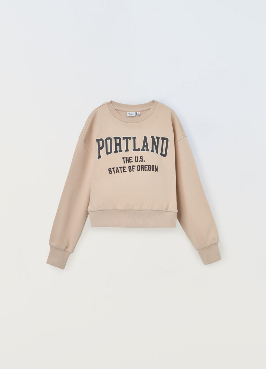 Dječija majica s dugim rukavima od pamučne mješavine