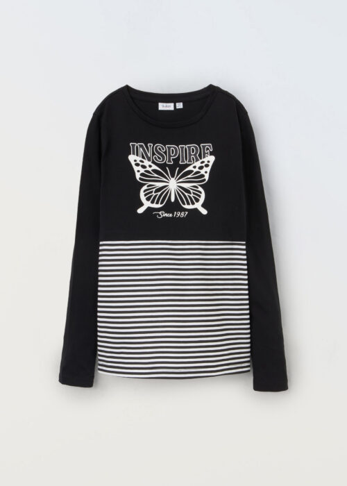 Majica od čistog pamuka s printom djevojčice