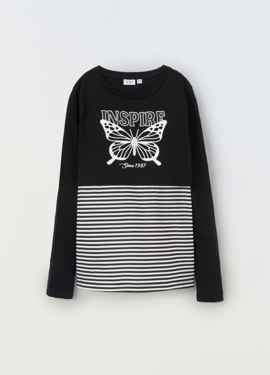 Majica od čistog pamuka s printom djevojčice