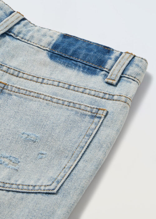 Alternative view of Dječake hlače od pamučne mješavine sa poderanim džinsom