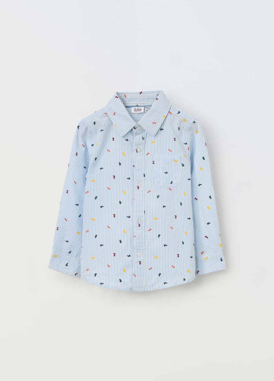 Košulja za bebe od čistog pamuka na pruge