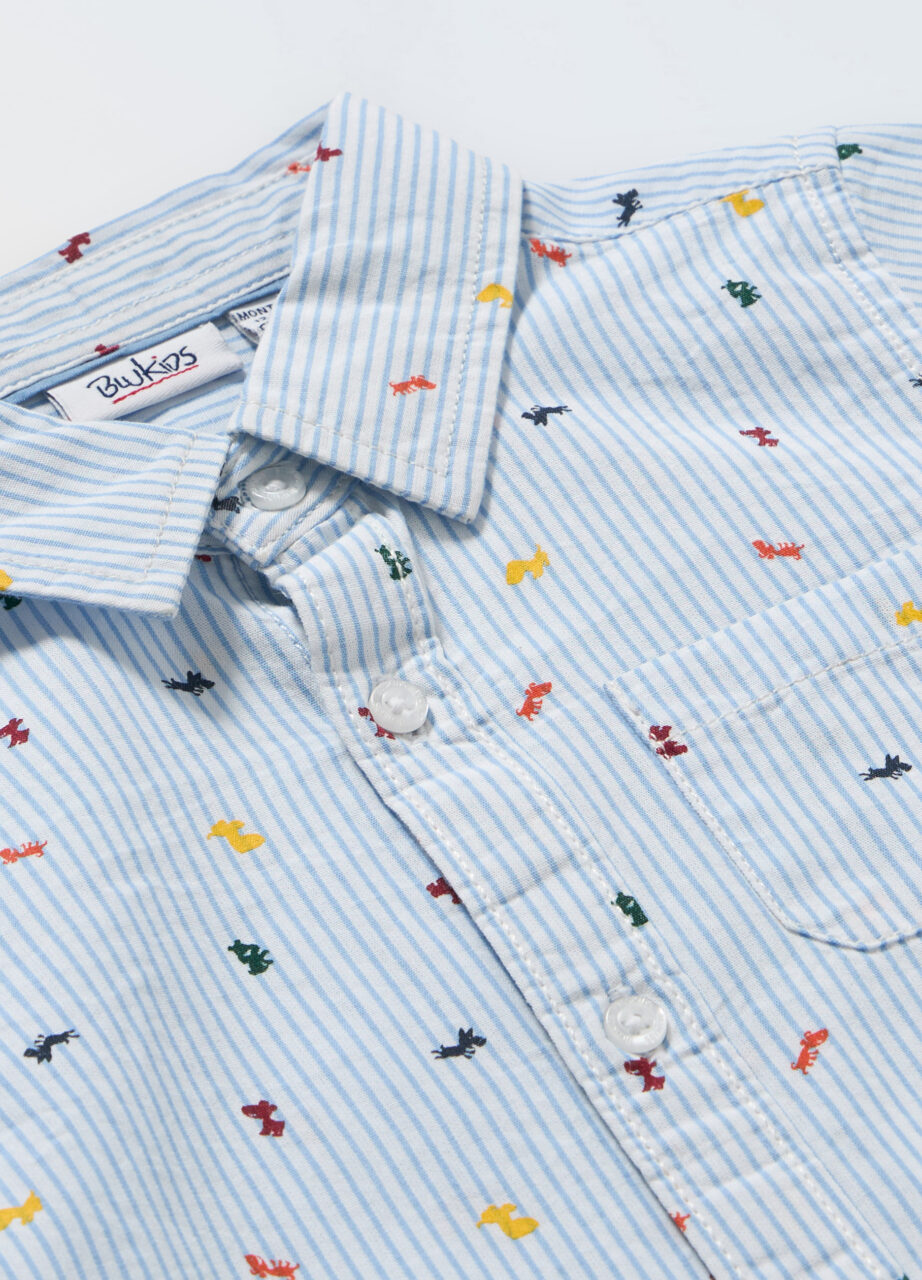 Alternative view of Košulja za bebe od čistog pamuka na pruge