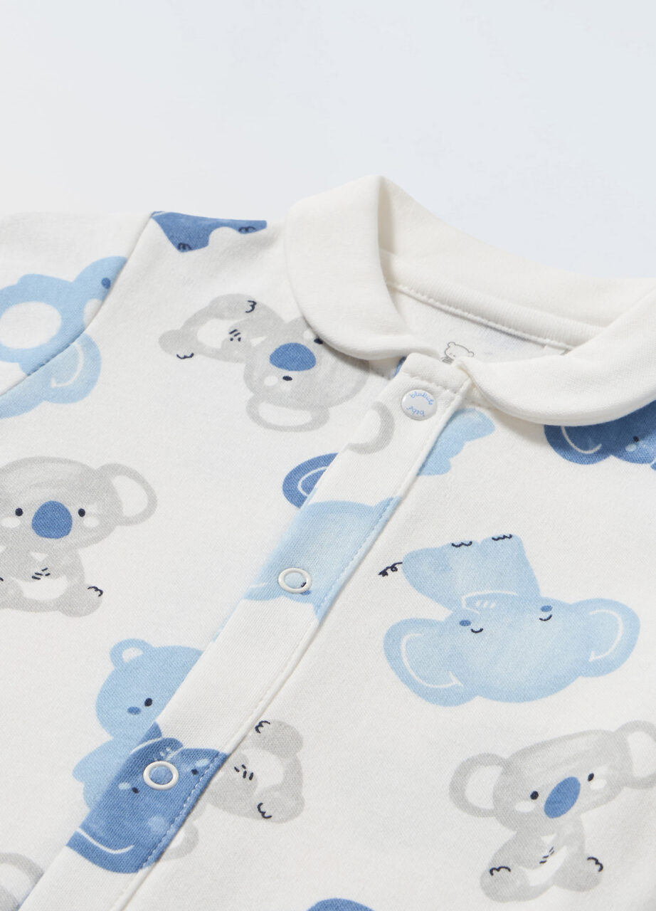 Alternative view of Jednodijelno odijelo od čistog pamuka za novorođenče