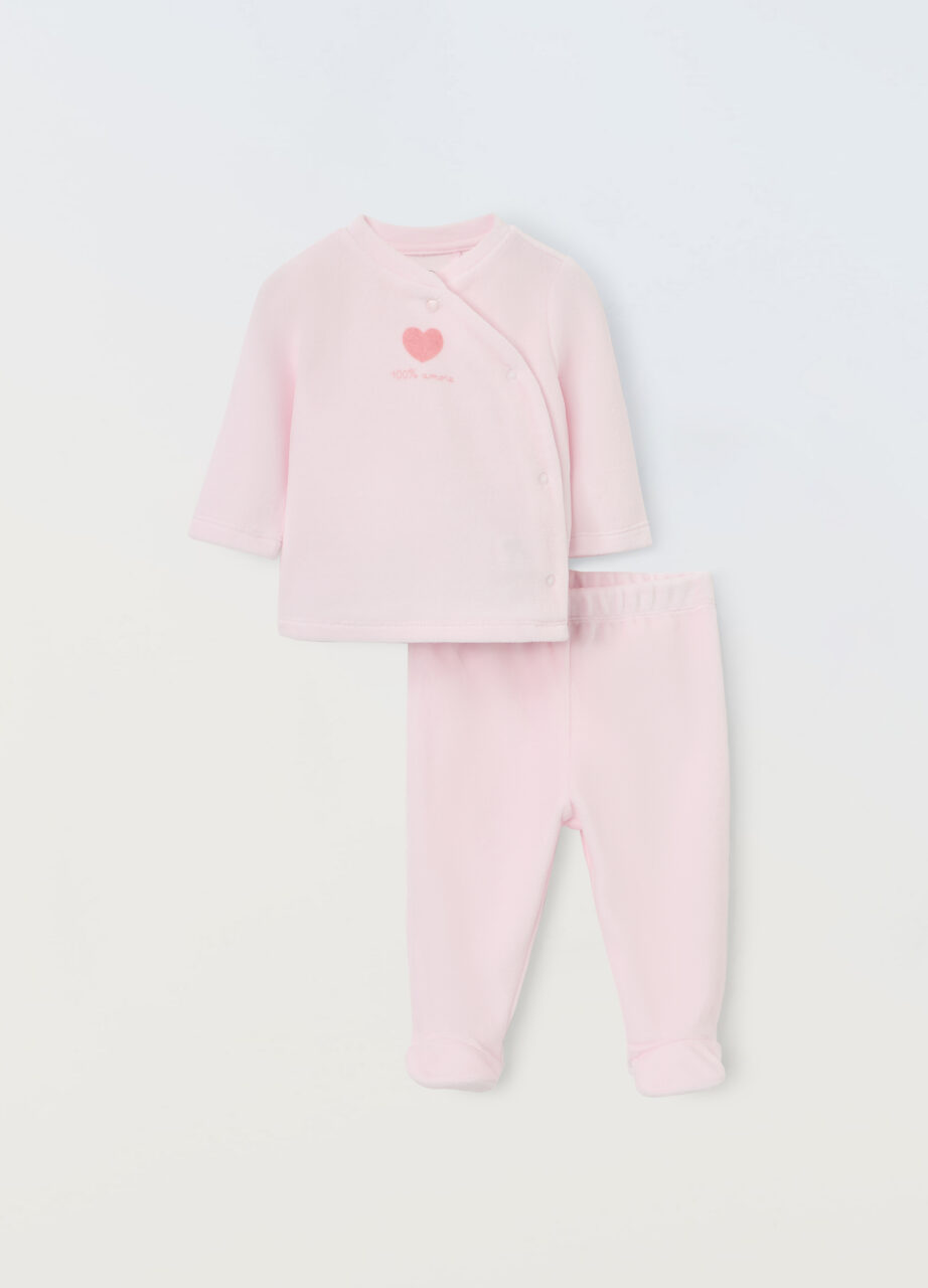 Set od mješavine velura i pamuka