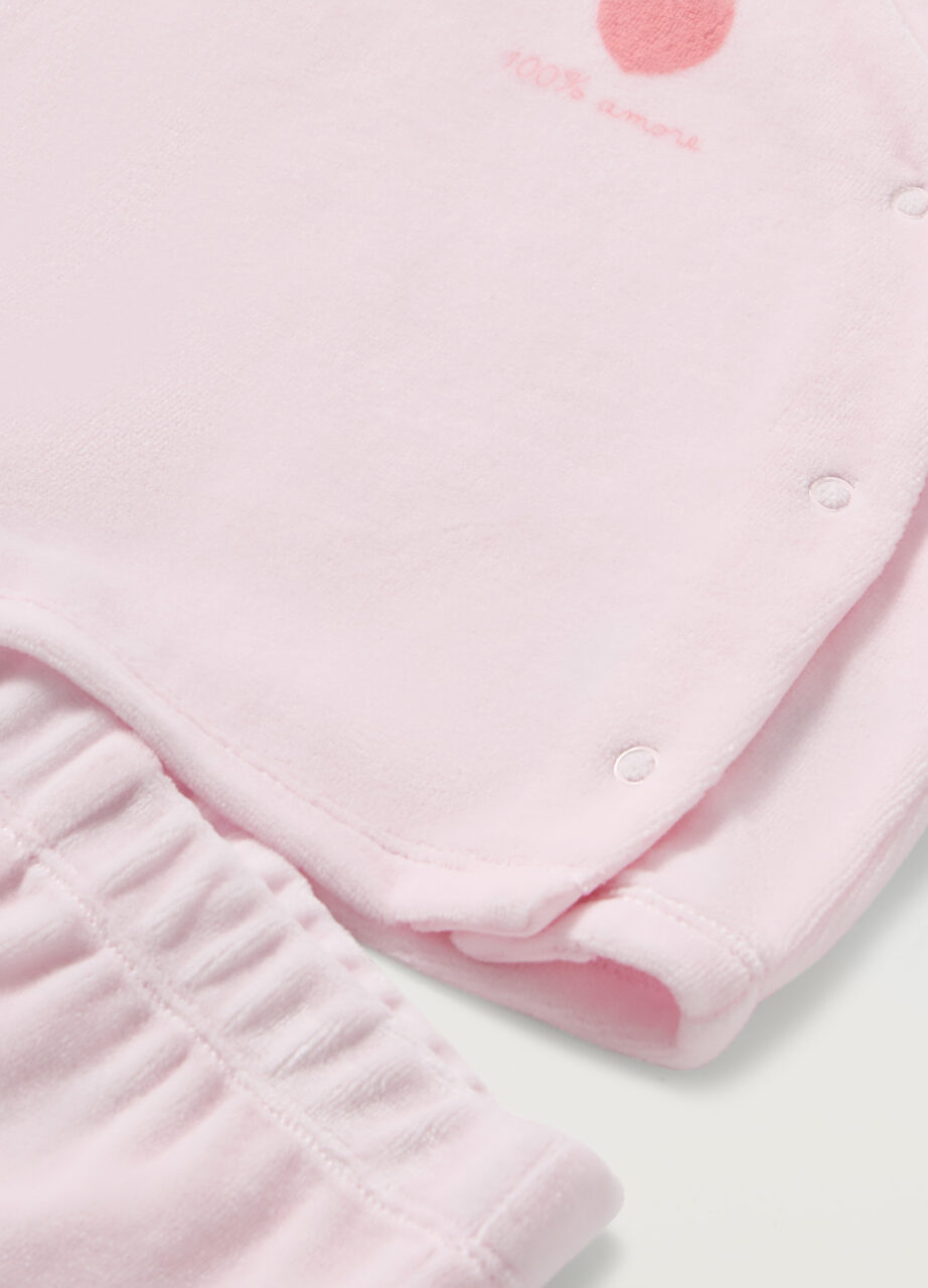 Alternative view of Set od mješavine velura i pamuka