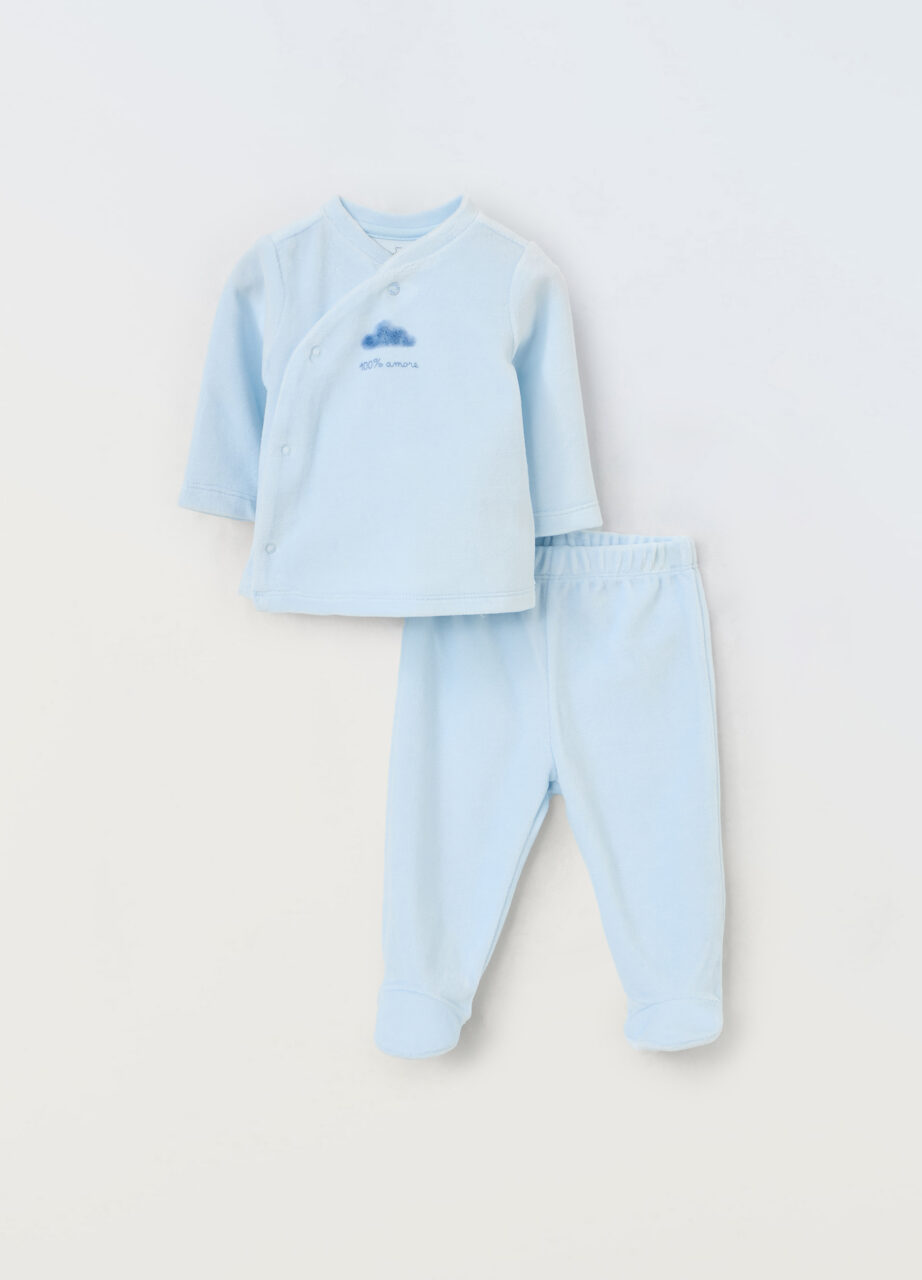 Set od mješavine velura i pamuka