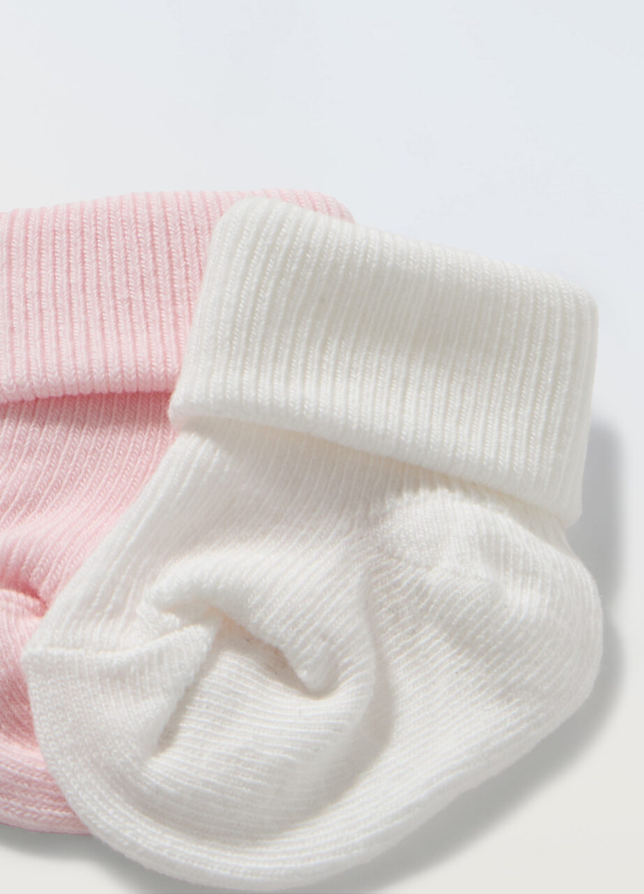 Alternative view of Pakovanje od 2 čarapa u rebrastom materijalu od rastezljivog pamuka