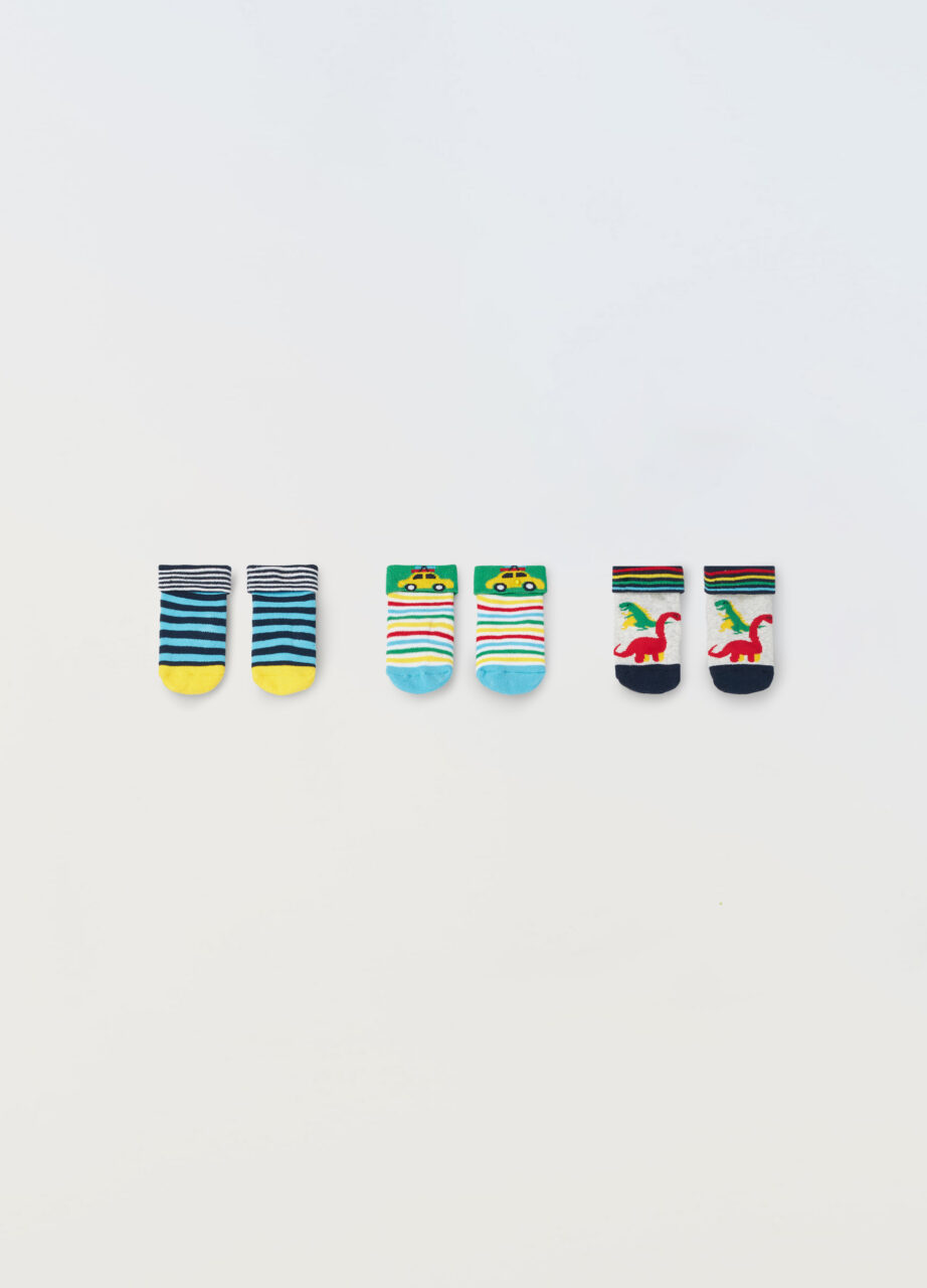 Set 3 čarapa od rastezljivog pamuka