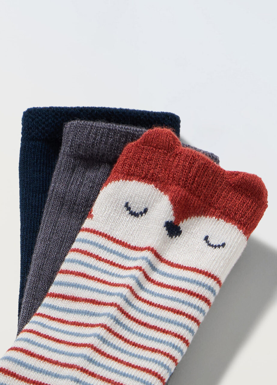 Alternative view of Set 3 čarape od rastezljive viskoze bambusa