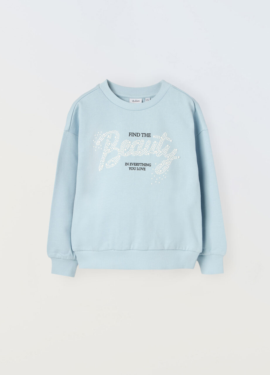 Džemper od čistog pamuka za djevojčicu