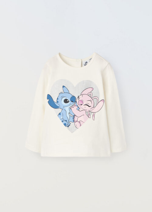 Rastezljiva pamučna majica Lilo & Stitch