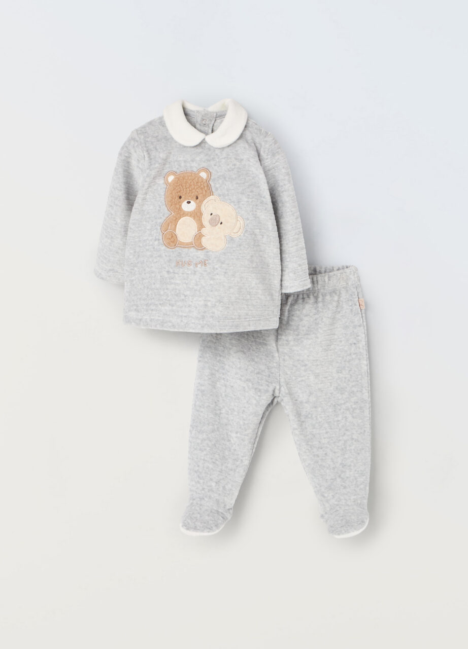 Set od činićne tkanine u mješavini pamuka za novorođenče