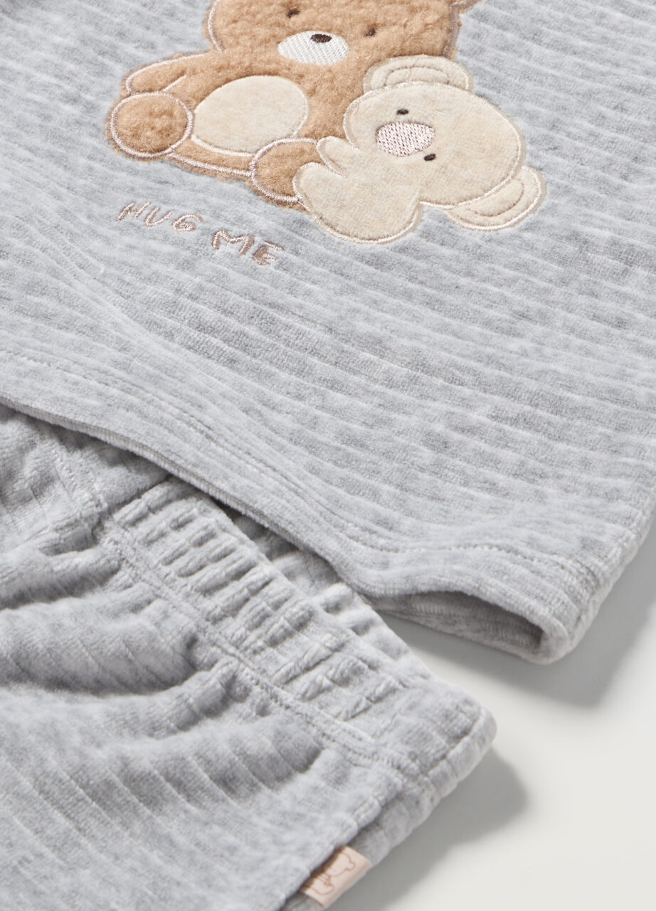 Alternative view of Set od činićne tkanine u mješavini pamuka za novorođenče