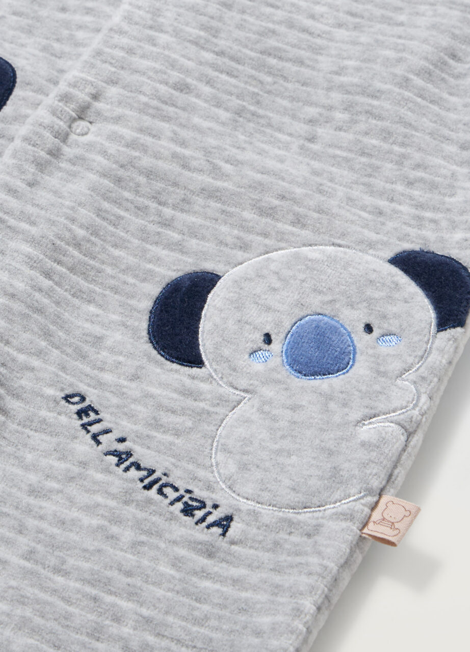 Alternative view of Jednodijelno odijelo od velura u mješavini pamuka za novorođenče