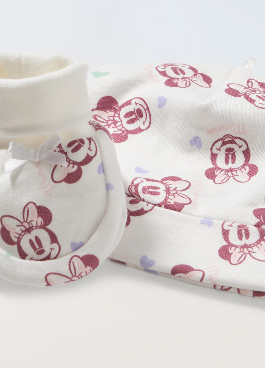 Alternative view of Set kapice i cipela Minnie Mouse od čistog pamuka za novorođenčad