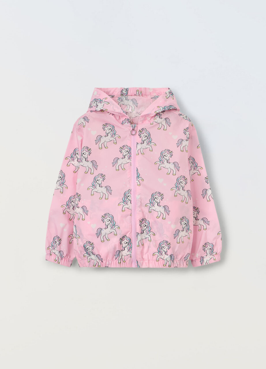 Dječija jakna protiv vjetra s kapuljačom