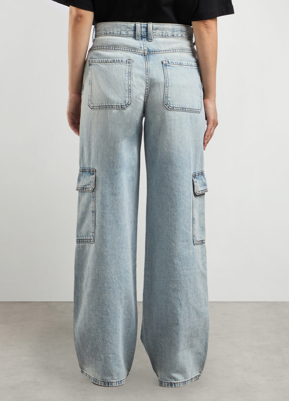 Alternative view of Cargo hlače od denima od čistog pamuka za žene