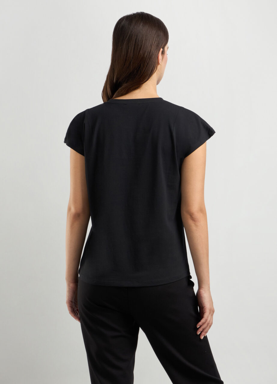 Alternative view of Majica od čistog pamuka s strassom