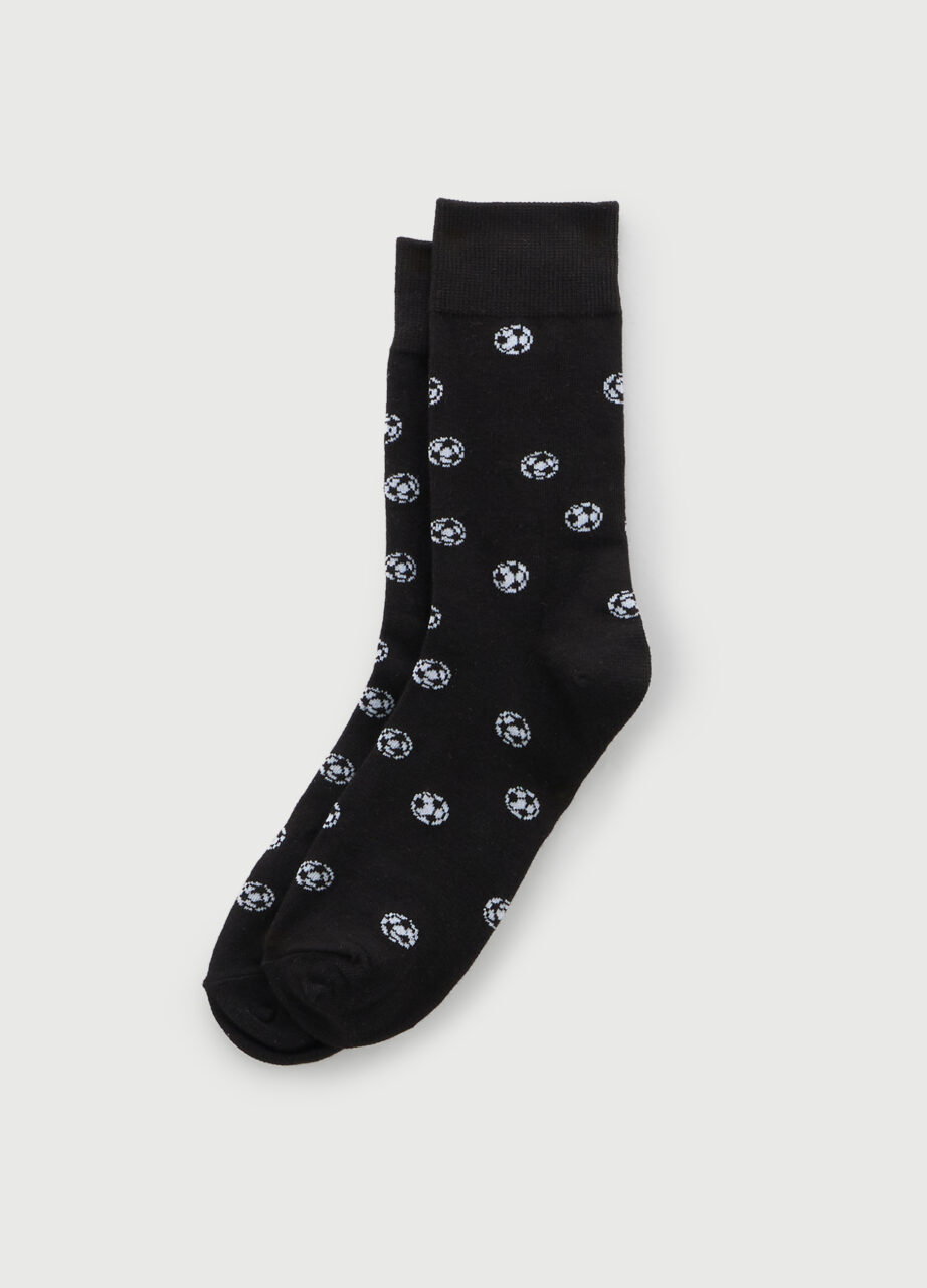 Kratke čarape jacquard od mješavine pamuka za muškarce