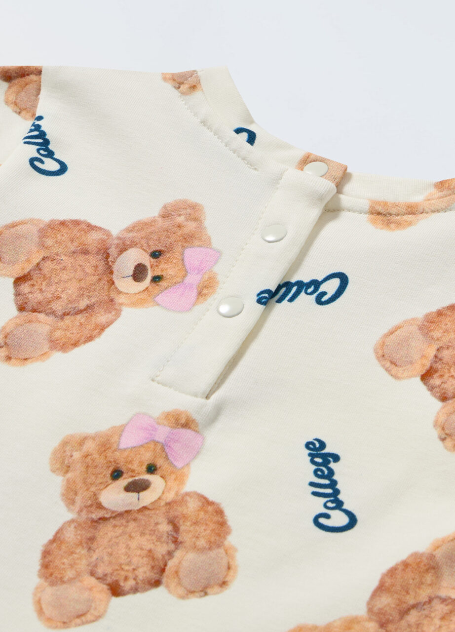 Alternative view of Haljina s dugim rukavima u french terry stretch-u