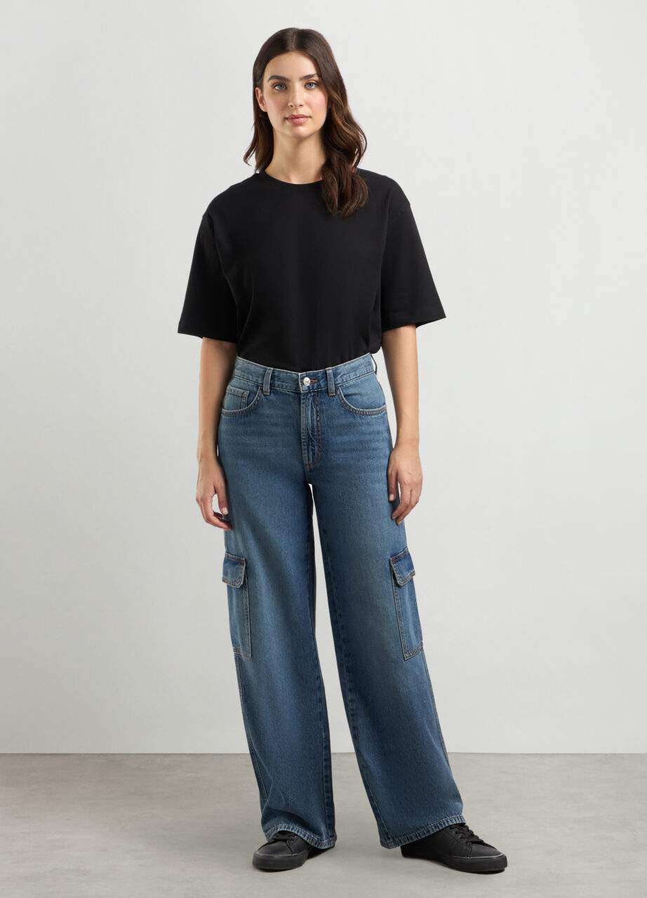 Hlače cargo od čistog pamuka