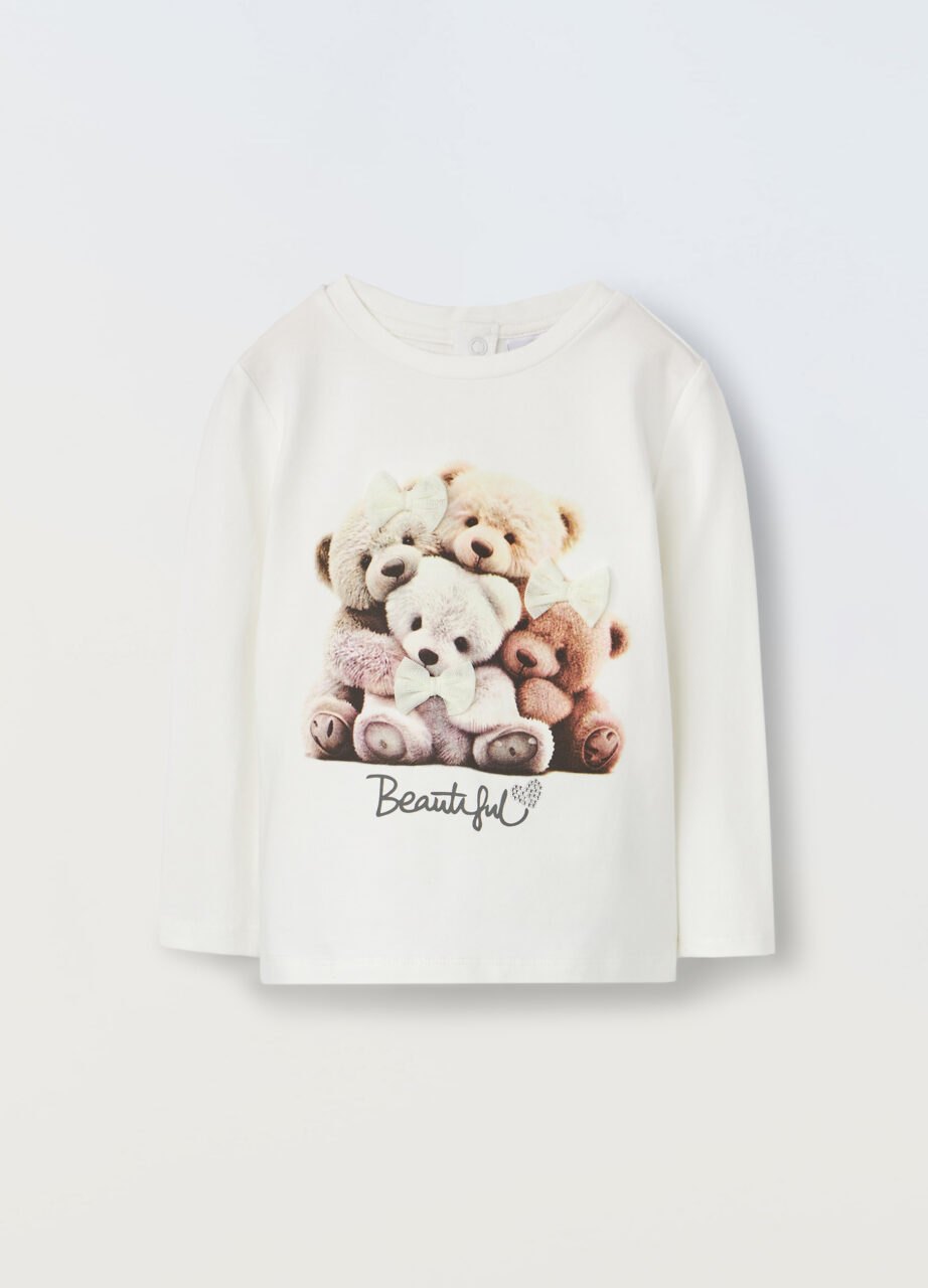 Majica dugih rukava od stretch pamuka