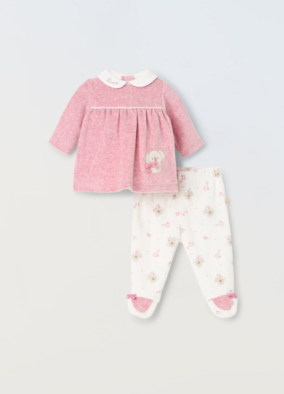 Set od velura za novorođenčad