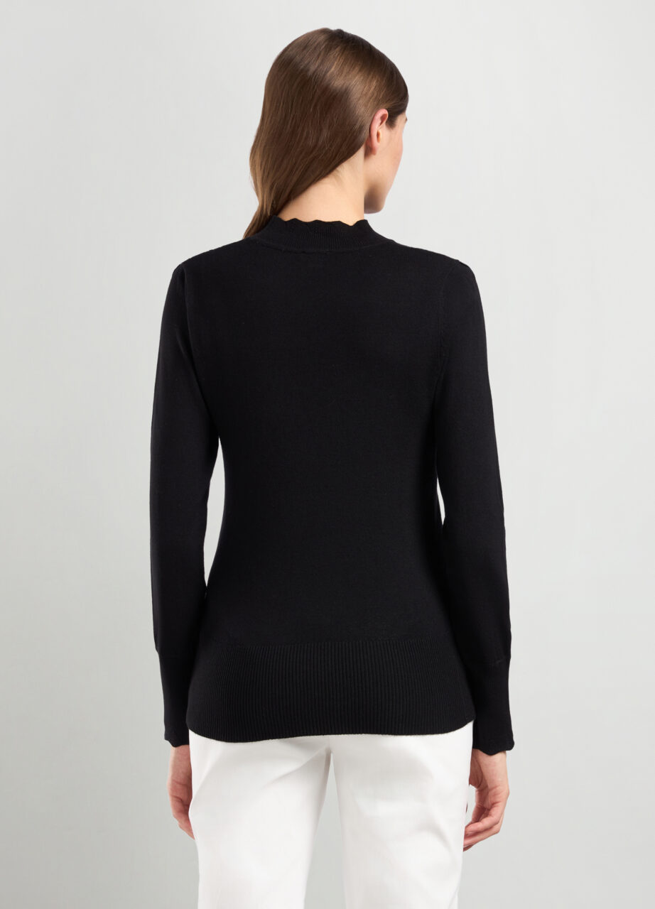 Alternative view of Džemper od mješavine viskoze s prozirnom obradom