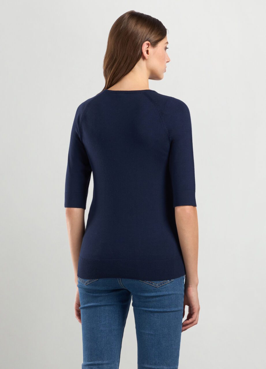 Alternative view of Džemper s kratkim rukavima od mješavine viskoze