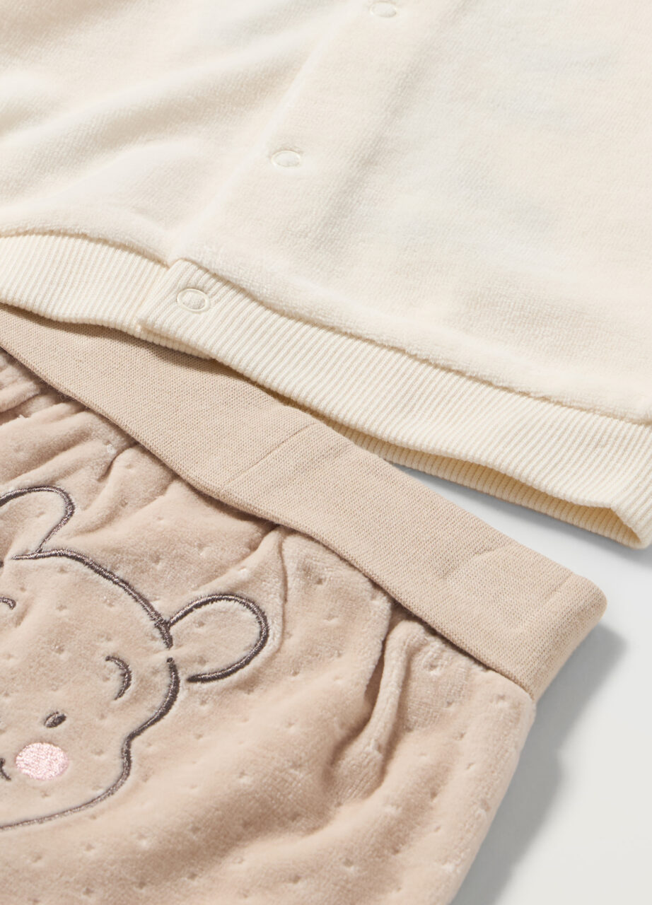 Alternative view of Set od velura za novorođenčad Winnie Pooh