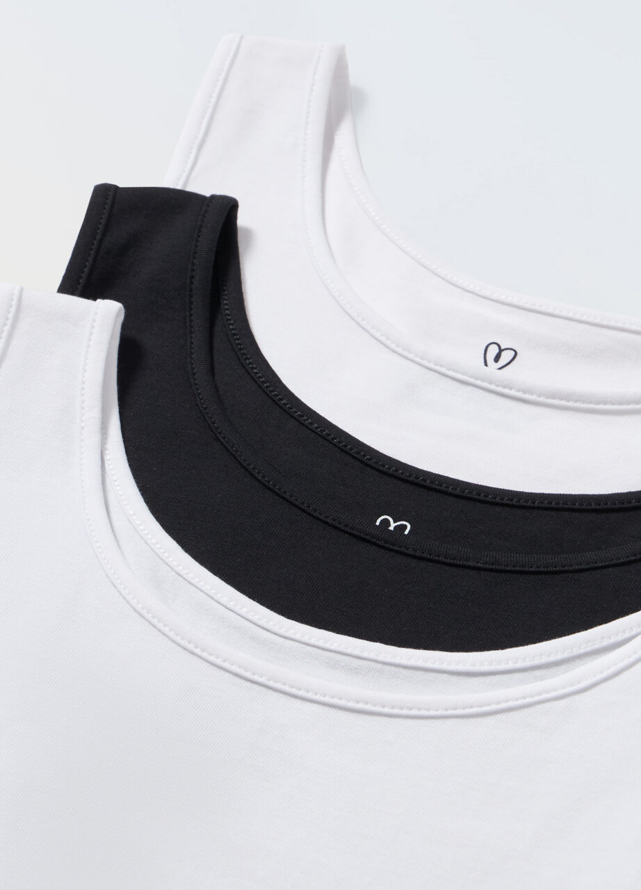 Alternative view of Paket od 3 rastezljive pamučne potkošulje za djevojčice