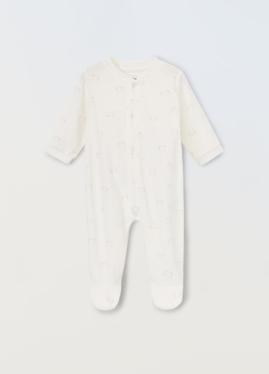 Kombinezon od velura s stopalima