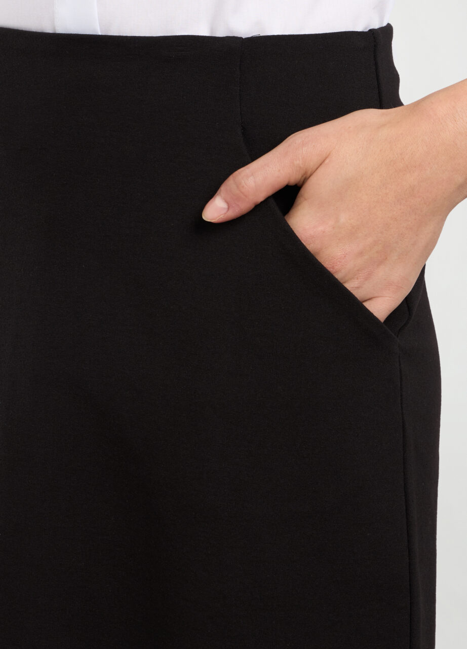 Suknja uskog kroja od mješavine rastezljive viskoze za žene - Image 3