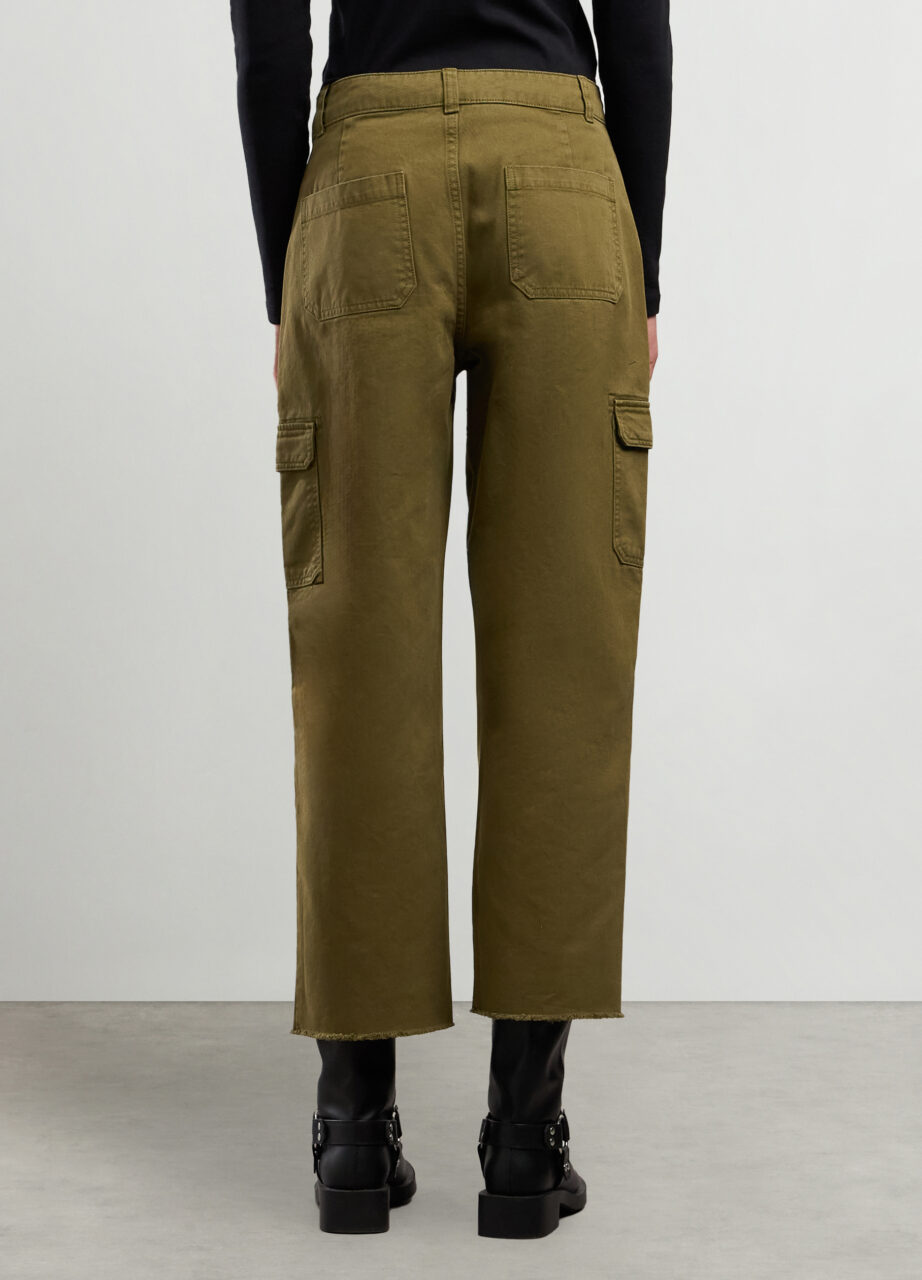 Alternative view of Cargo Hlače od čistog pamuka za žene