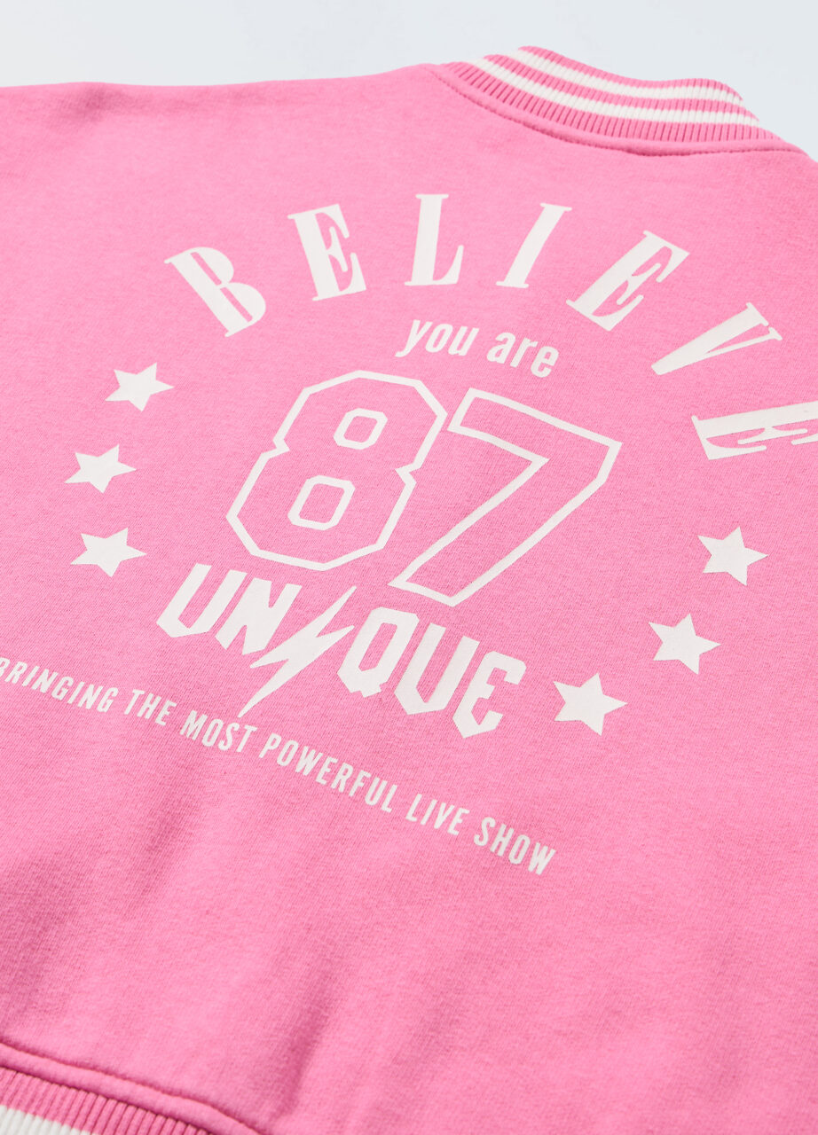 Alternative view of Dječija varsity dukserica od pamučne mješavine