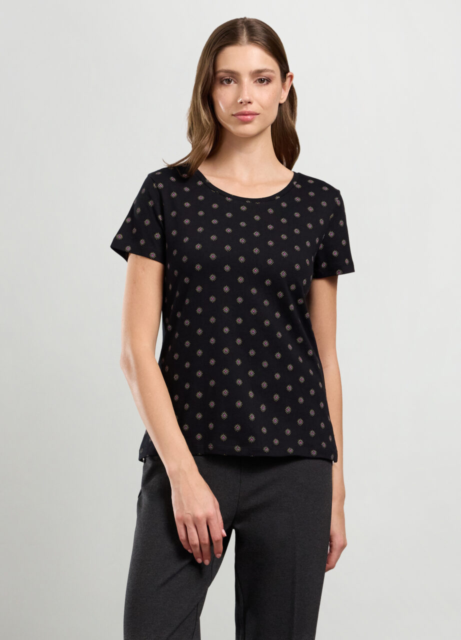 Majica od čistog pamuka s printom za žene