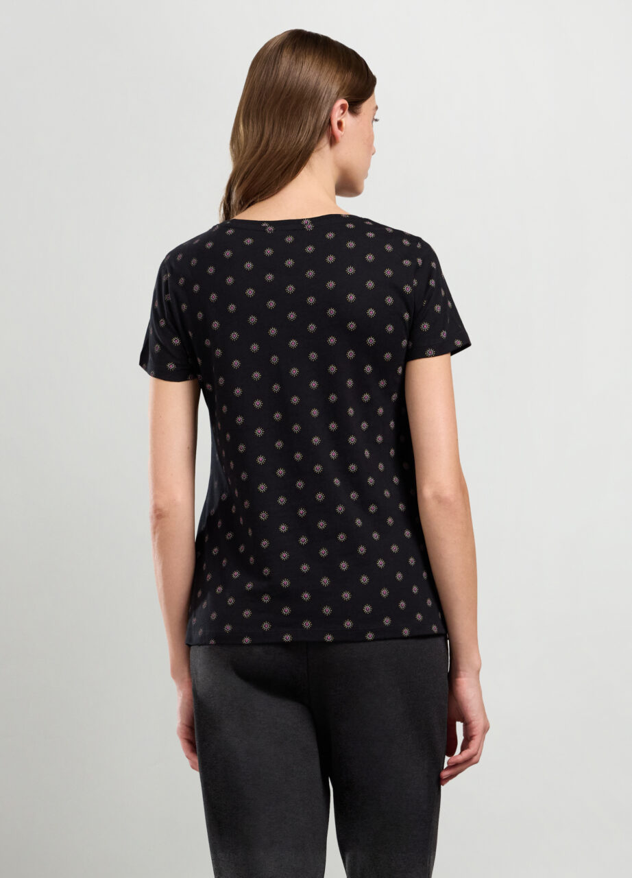 Alternative view of Majica od čistog pamuka s printom za žene