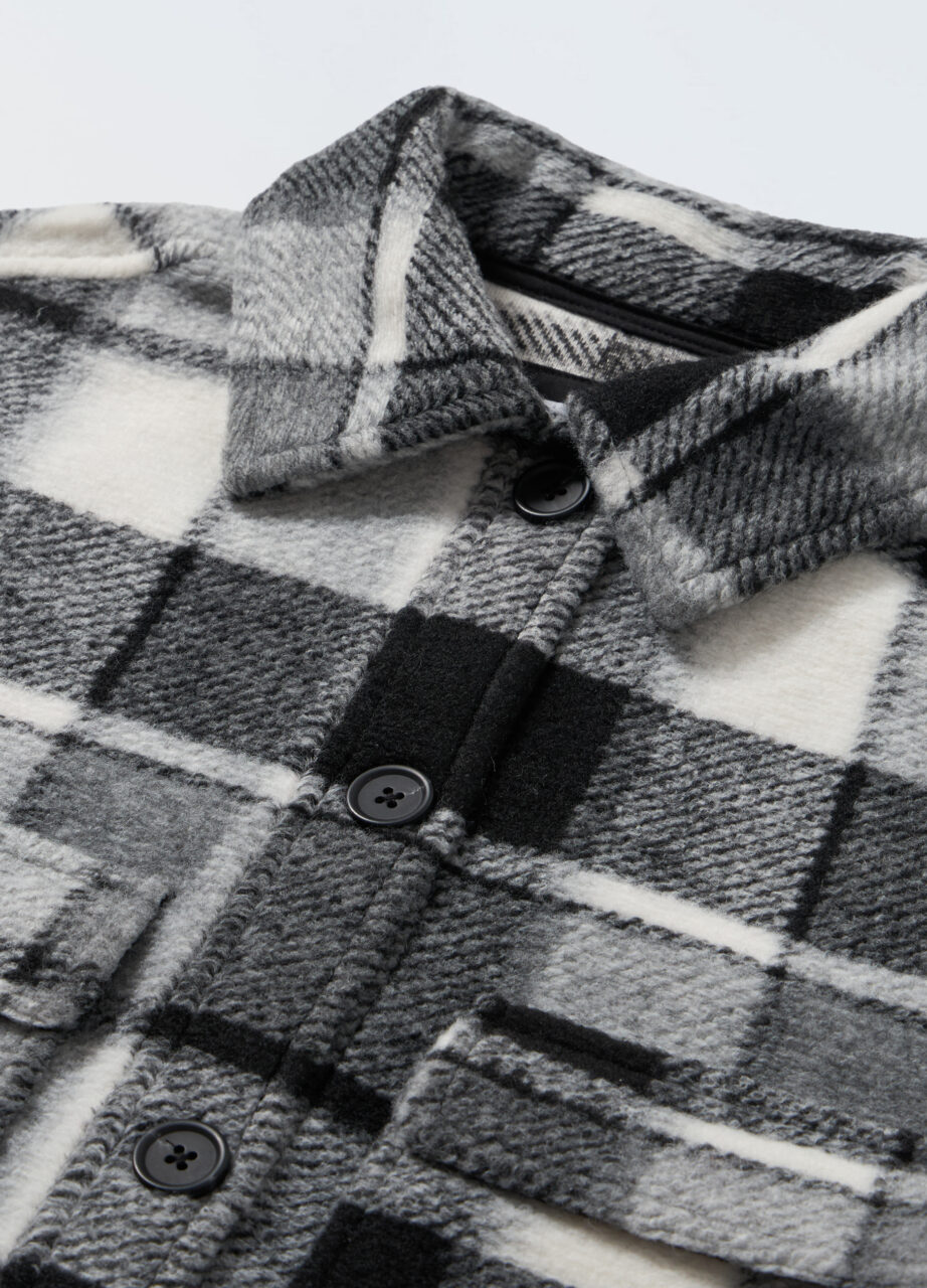 Alternative view of Jakna sa kariranim uzorkom za djevojčicu