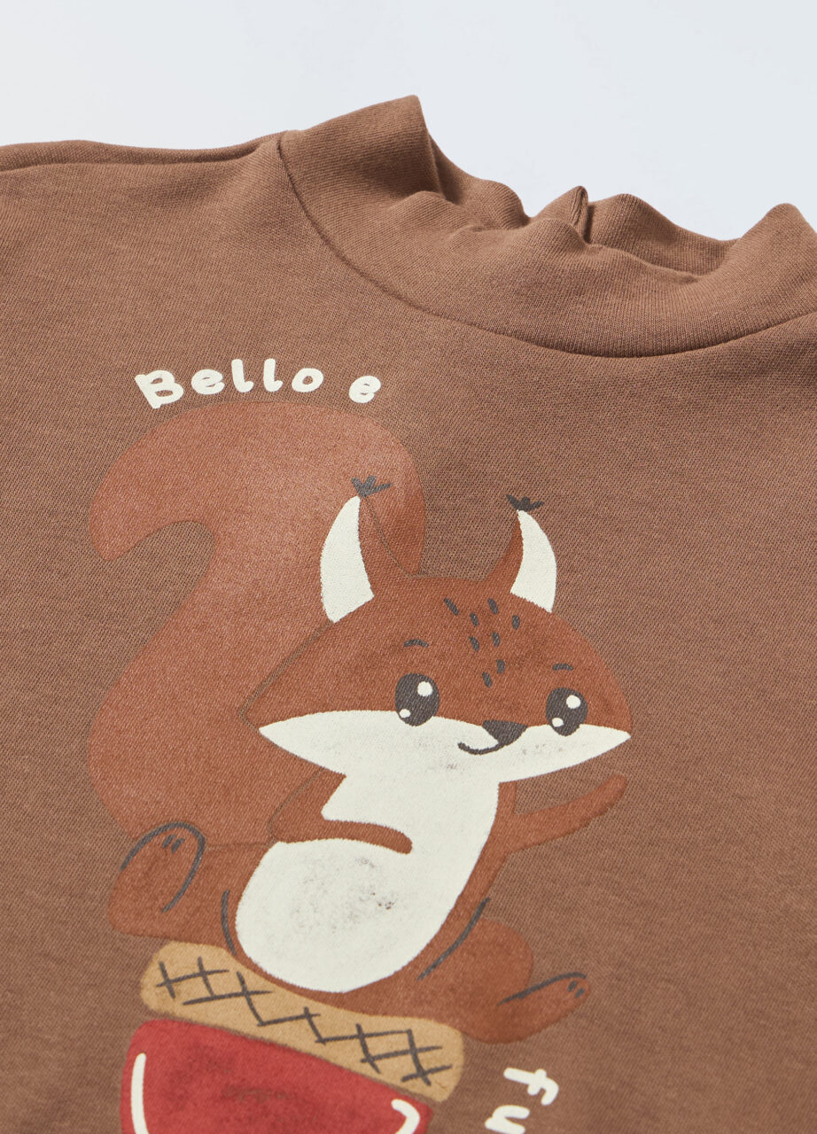 Alternative view of Majica s visokim ovratnikom i dugim rukavima za novorođenčad