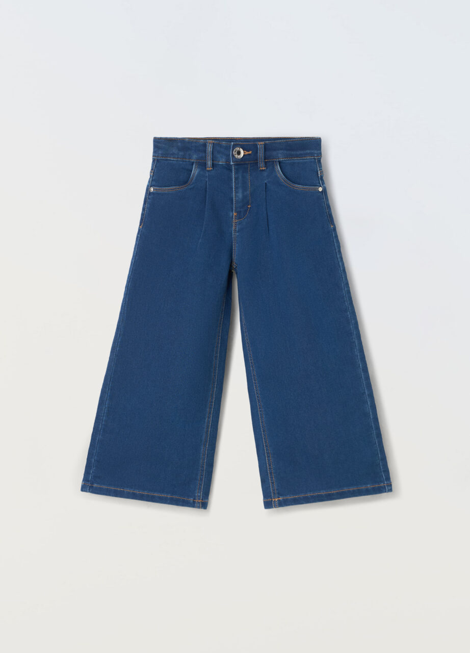 Jeans širokih nogavica za djevojčicu